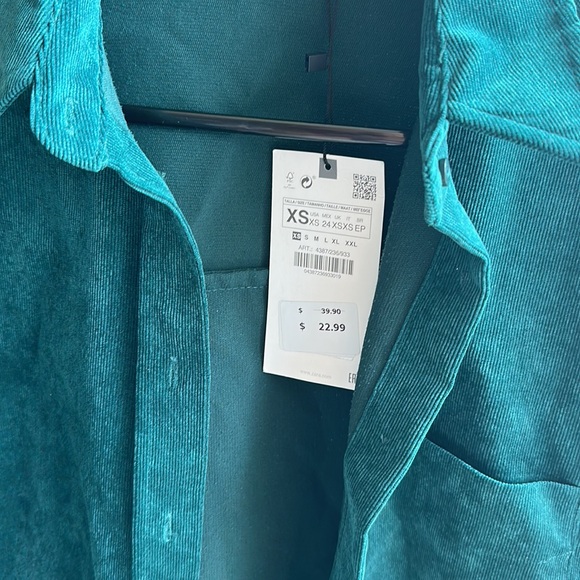 Zara corduroy  long sleeve button up ☀️ - Picture 2 of 3